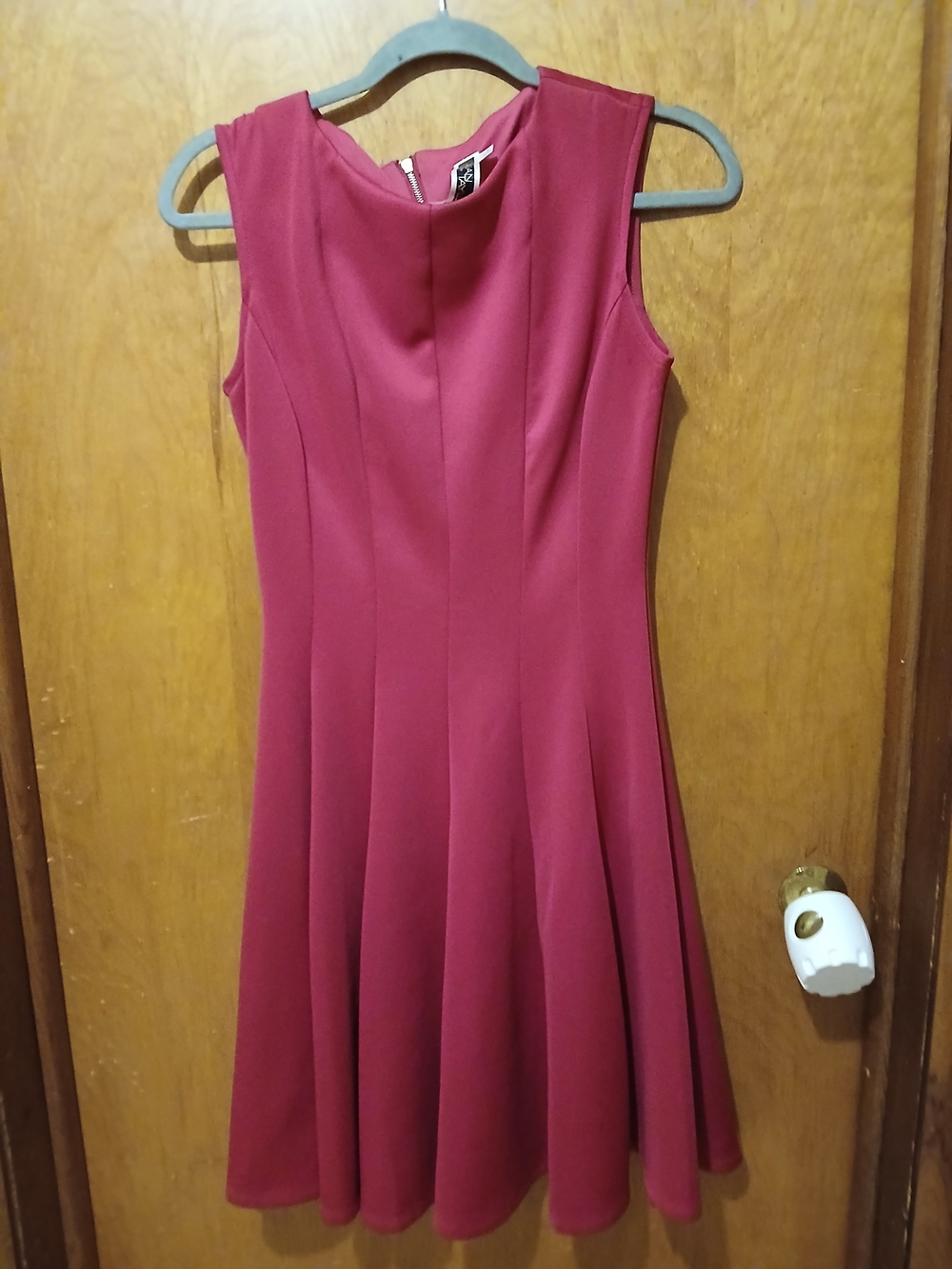 Julian Taylor Sleeveless Midi Dress in Berry
